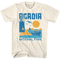 Thumbnail for NATIONAL PARKS-ACADIA ABBREVIATED-NATURAL ADULT S/S TSHIRT