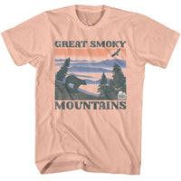 Thumbnail for NPCA-GSM BEAR AND MTNS-PEACH ADULT S/S TSHIRT