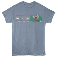 Thumbnail for NPCA-GRAND TETON BUFFALO-INDIGO HEATHER ADULT S/S TSHIRT