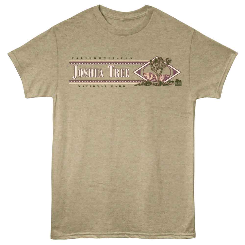 NPCA-JOSHUA TREE RETRO-KHAKI HEATHER ADULT S/S TSHIRT