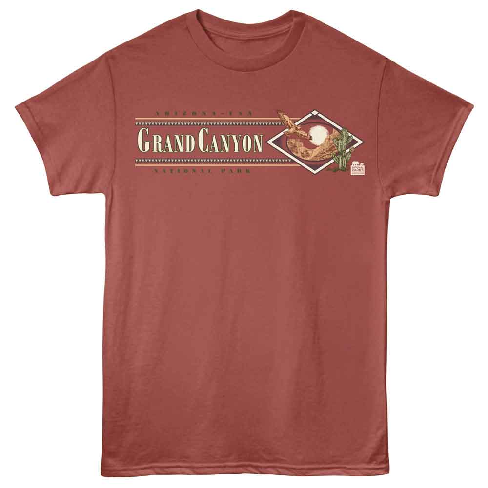 NPCA-GRAND CANYON VINTAGE-TERRACOTTA ADULT S/S TSHIRT