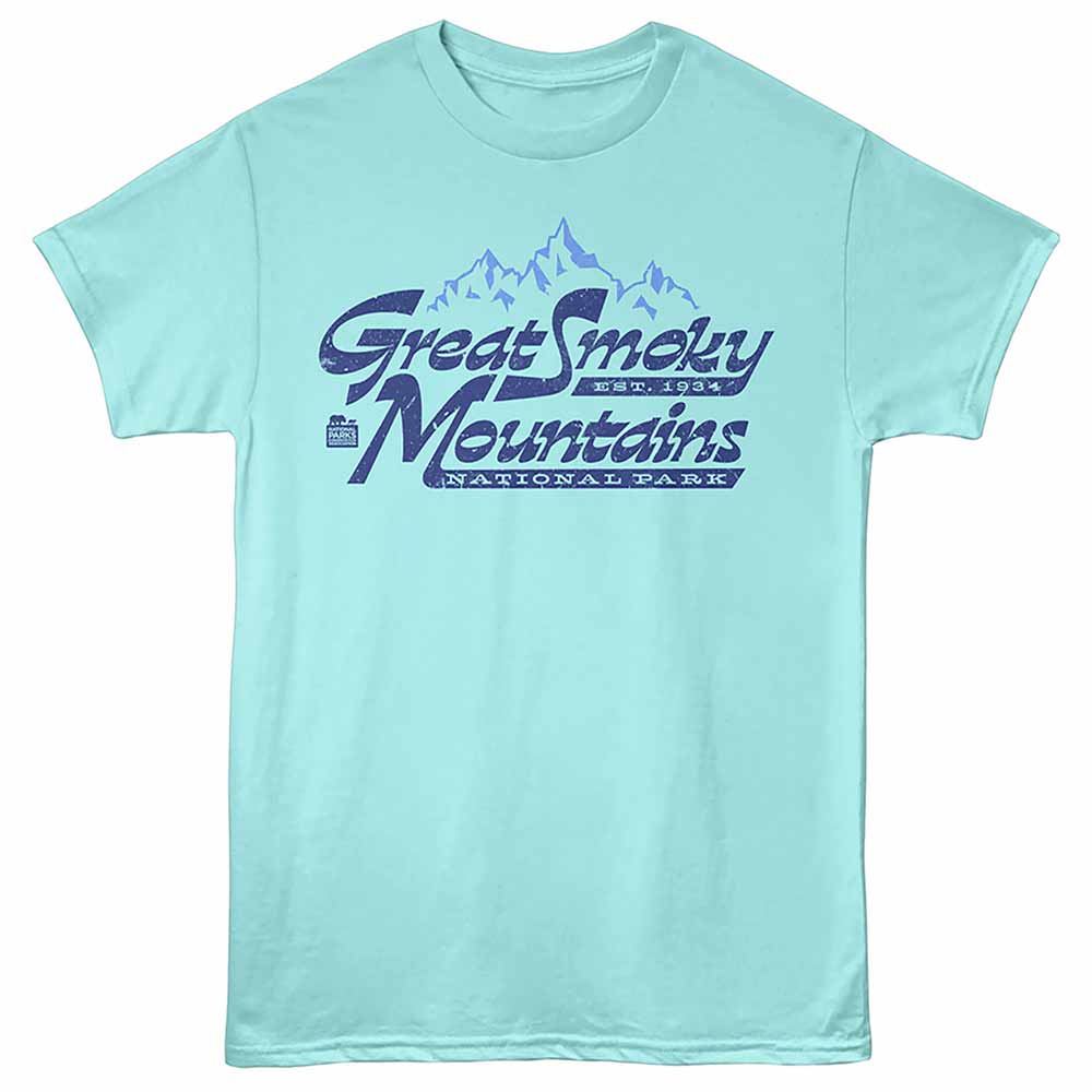 National Parks - Great Smokies Purist Blue Heather T-Shirt