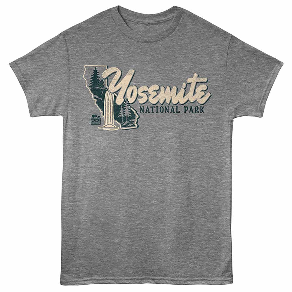 National Parks - Yosemite NP Cali Graphite Heather T-Shirt