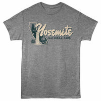 Thumbnail for National Parks - Yosemite NP Cali Graphite Heather T-Shirt