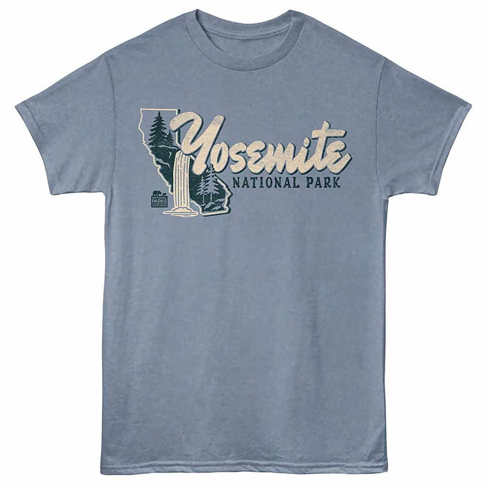 National Parks - Yosemite NP Cali Indigo Heather T-Shirt