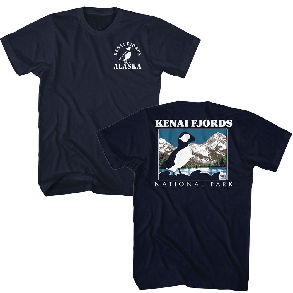 NPCA-KENAI FJORDS PUFFIN-NAVY ADULT S/S TSHIRT
