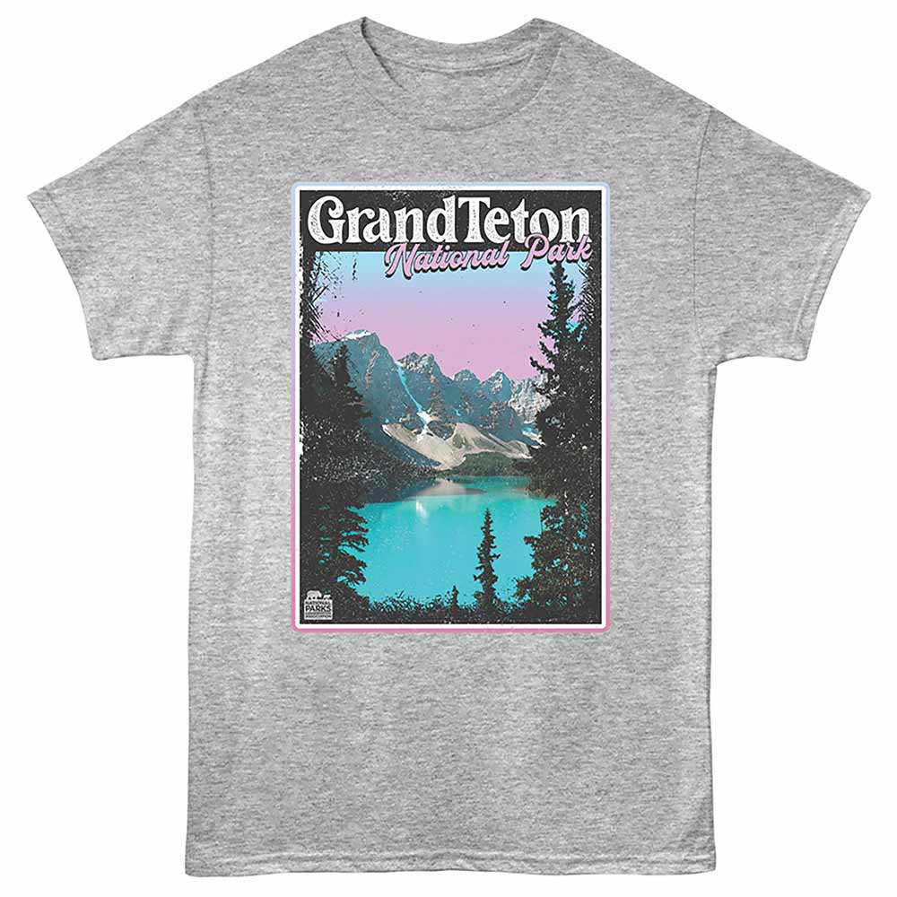 National Parks - Pastel Gradient Teton T-Shirt