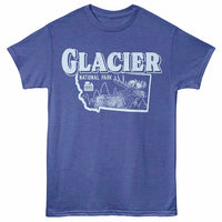 Thumbnail for National Parks - Glacier NP Royal Heather T-Shirt