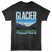 Thumbnail for National Parks - Glacier NP Black Heather T-Shirt (5252)