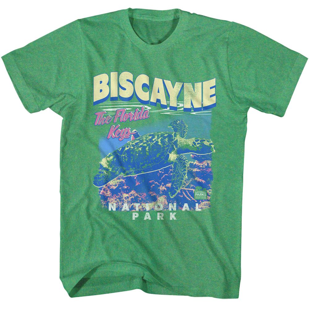 NPCA-BISCAYNE NP TURTLE-KELLY HEATHER ADULT S/S TSHIRT