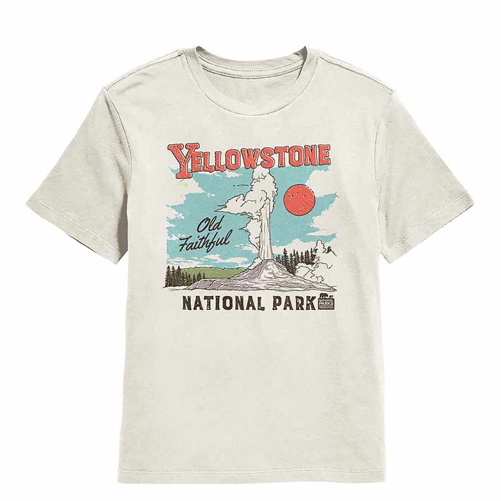 National Parks - Yellowstone Illustration Youth T-Shirt