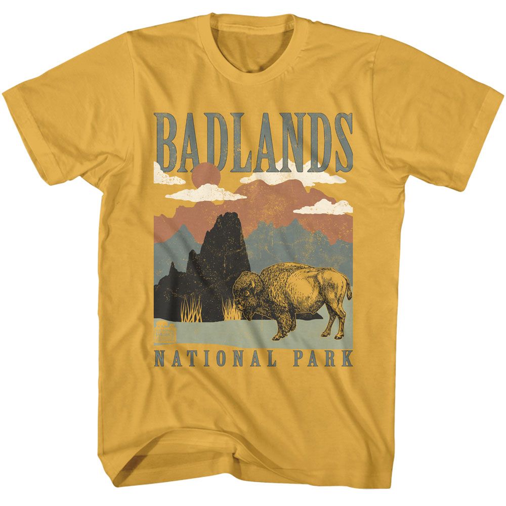 NPCA-BADLANDS LANDSCAPE RECOLOR-GINGER ADULT S/S TSHIRT
