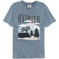 Thumbnail for NPCA-RANIER MINIMALIST LANDSCAPE-BLUE JEAN ADULT S/S COMFORT COLOR TSHIRT