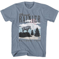 Thumbnail for NPCA-RANIER MINIMALIST LANDSCAPE-INDIGO HEATHER ADULT S/S TSHIRT