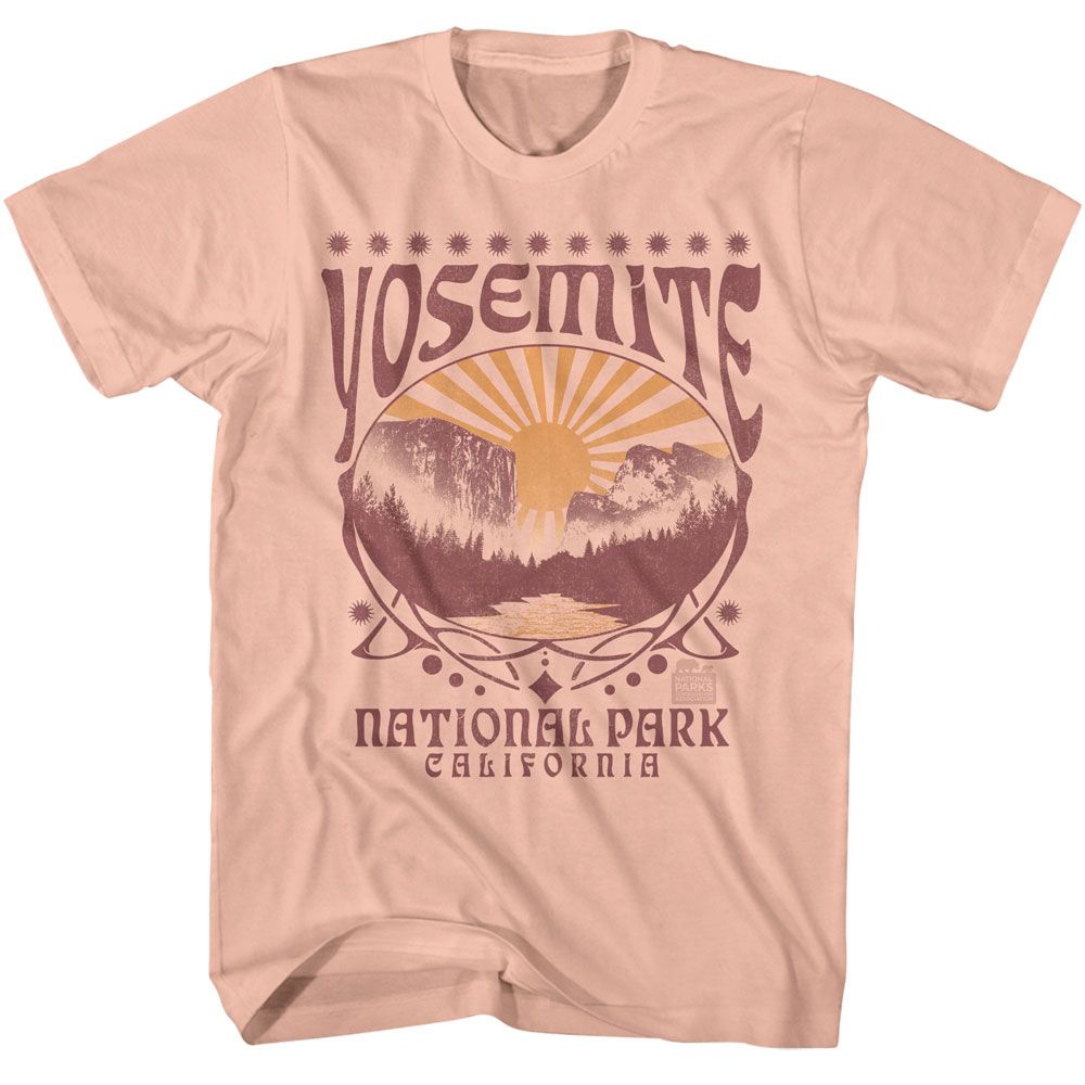 NPCA-YOSEMITE DECORATIVE OVAL-PEACH ADULT S/S TSHIRT