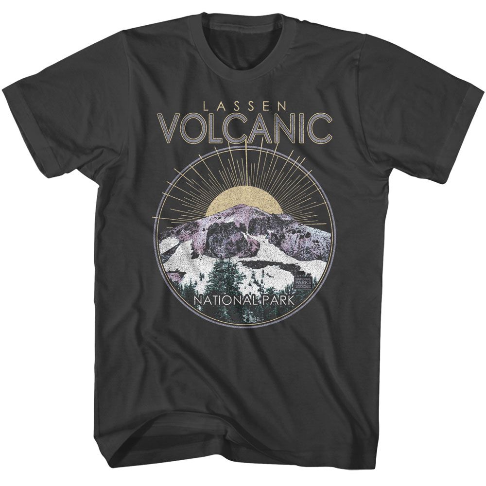 NPCA-LASSEN VOLCANIC CIRCLE-SMOKE ADULT S/S TSHIRT