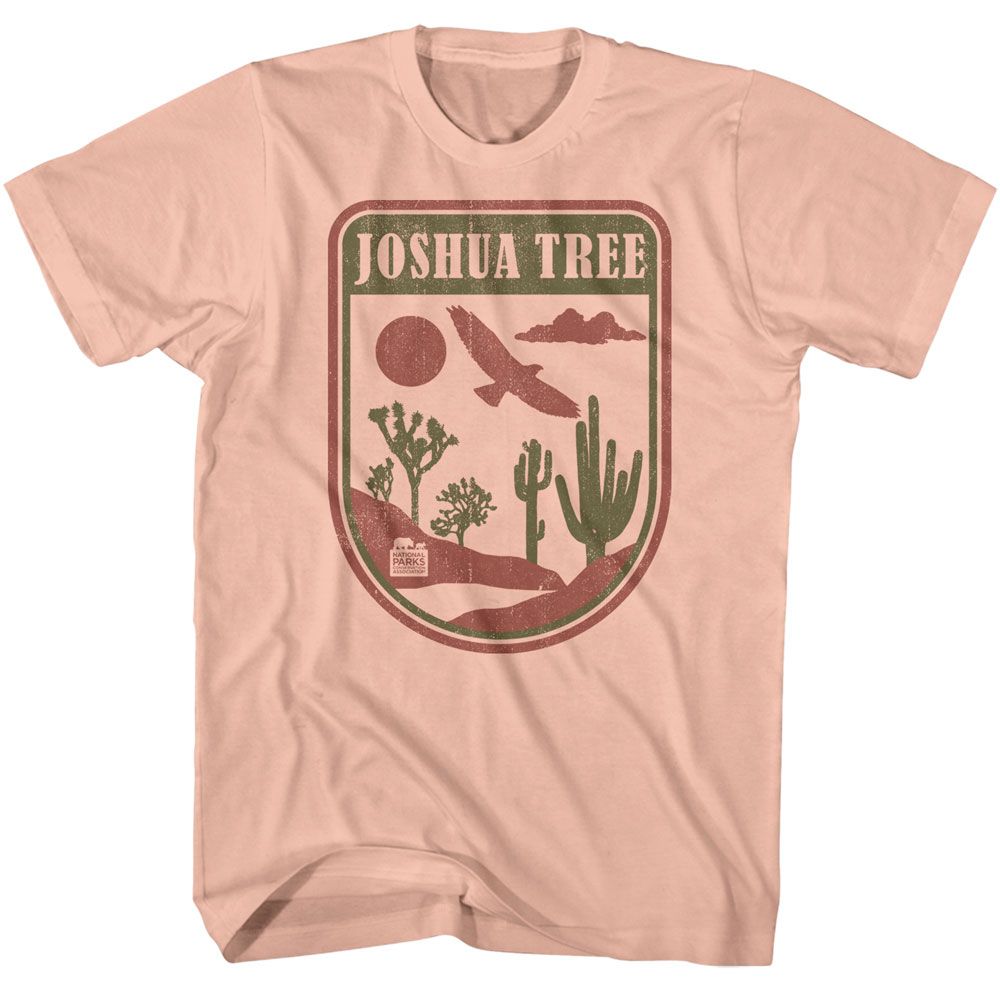 NPCA-JOSHUA TREE BADGE-PEACH ADULT S/S TSHIRT