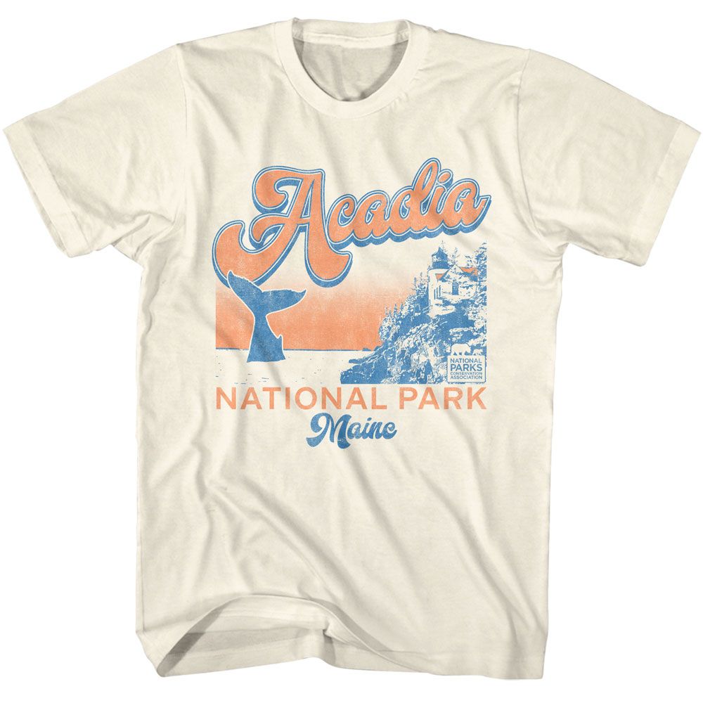 NPCA-ACADIA WHALE-NATURAL ADULT S/S TSHIRT