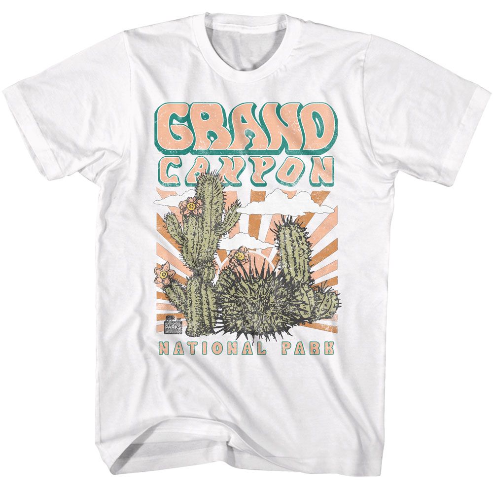 NPCA-GRAND CANYON CACTUS-WHITE ADULT S/S TSHIRT