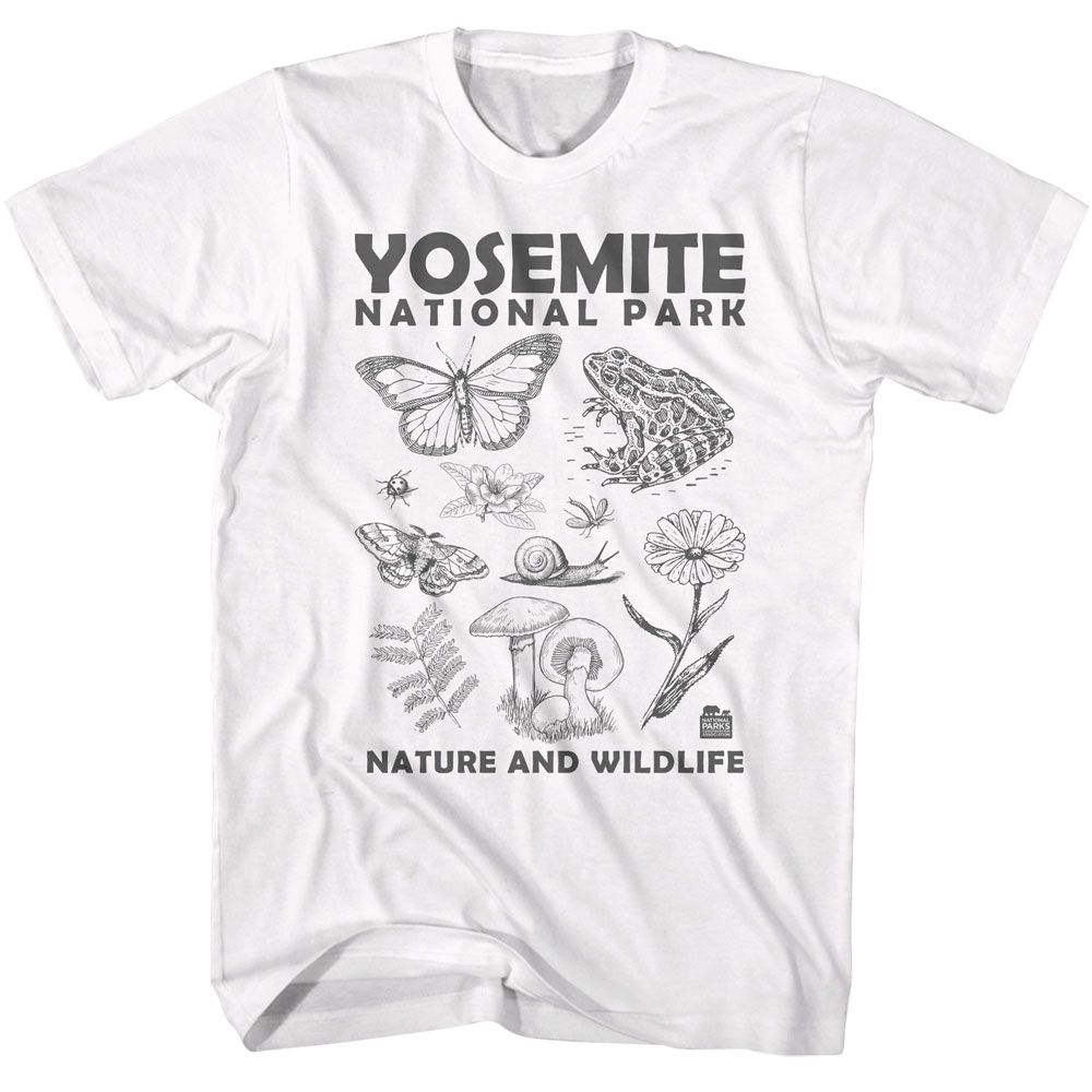 NPCA-YOSEMITE NATURE AND WILDLIFE-WHITE ADULT S/S TSHIRT