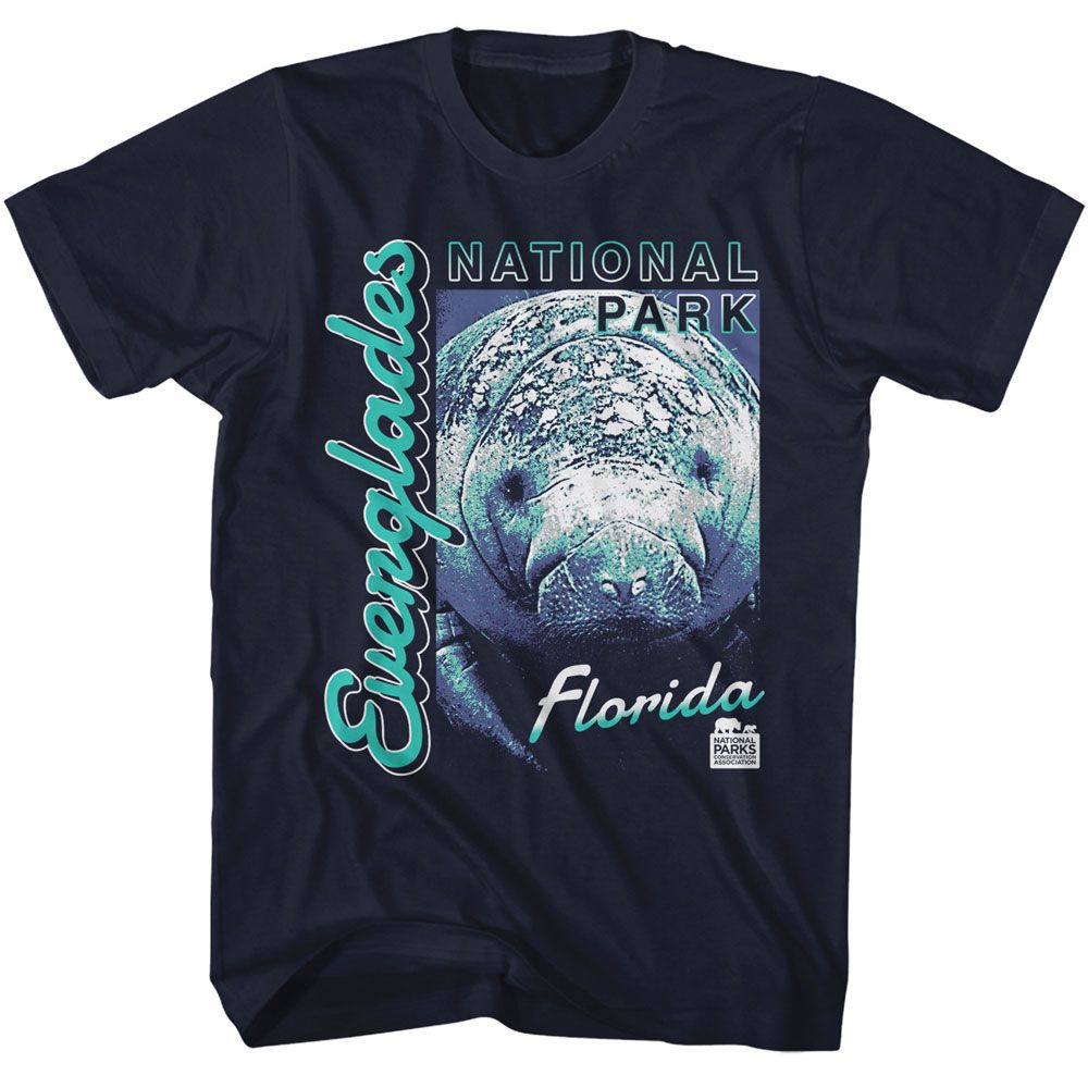 NPCA-EVERGLADES MANATEE-NAVY ADULT S/S TSHIRT