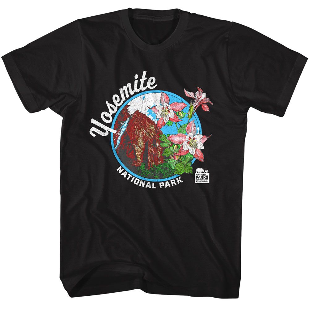 NPCA-YNP COLUMBINE-BLACK ADULT S/S TSHIRT