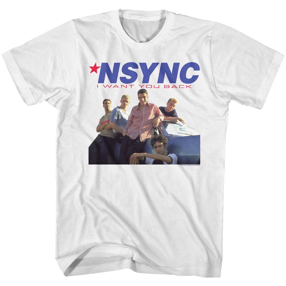 NSYNC-WANT YOU BACK-WHITE ADULT S/S TSHIRT