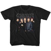 Thumbnail for NSYNC-STARK GROUP SHOT-BLACK YOUTH S/S TSHIRT