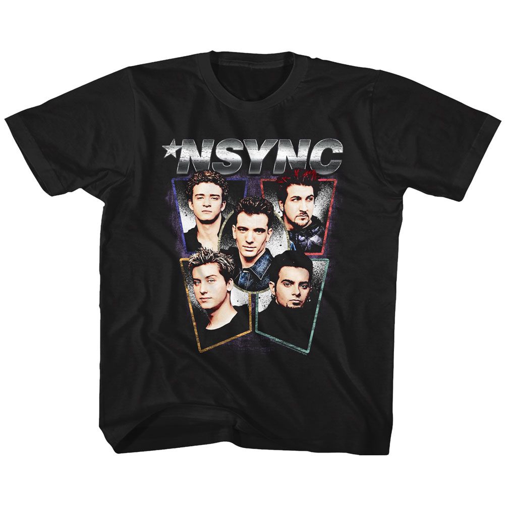 NSYNC-HEADS-BLACK TODDLER S/S TSHIRT