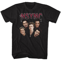 Thumbnail for NSYNC-GROUP SHOT-BLACK ADULT S/S TSHIRT
