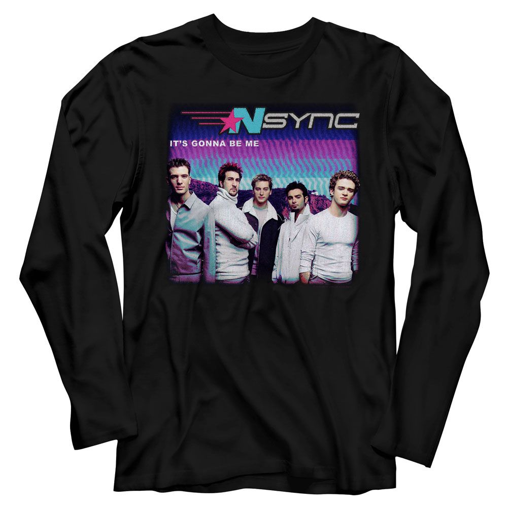 NSYNC-GONNA B ME-BLACK ADULT L/S TSHIRT