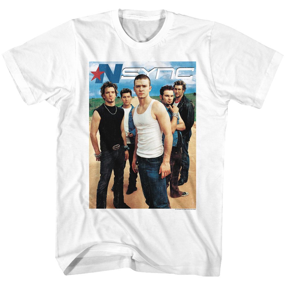 NSYNC-NSYNC-WHITE ADULT S/S TSHIRT