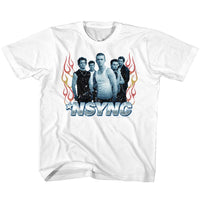 Thumbnail for NSYNC-FLAMES-WHITE YOUTH S/S TSHIRT