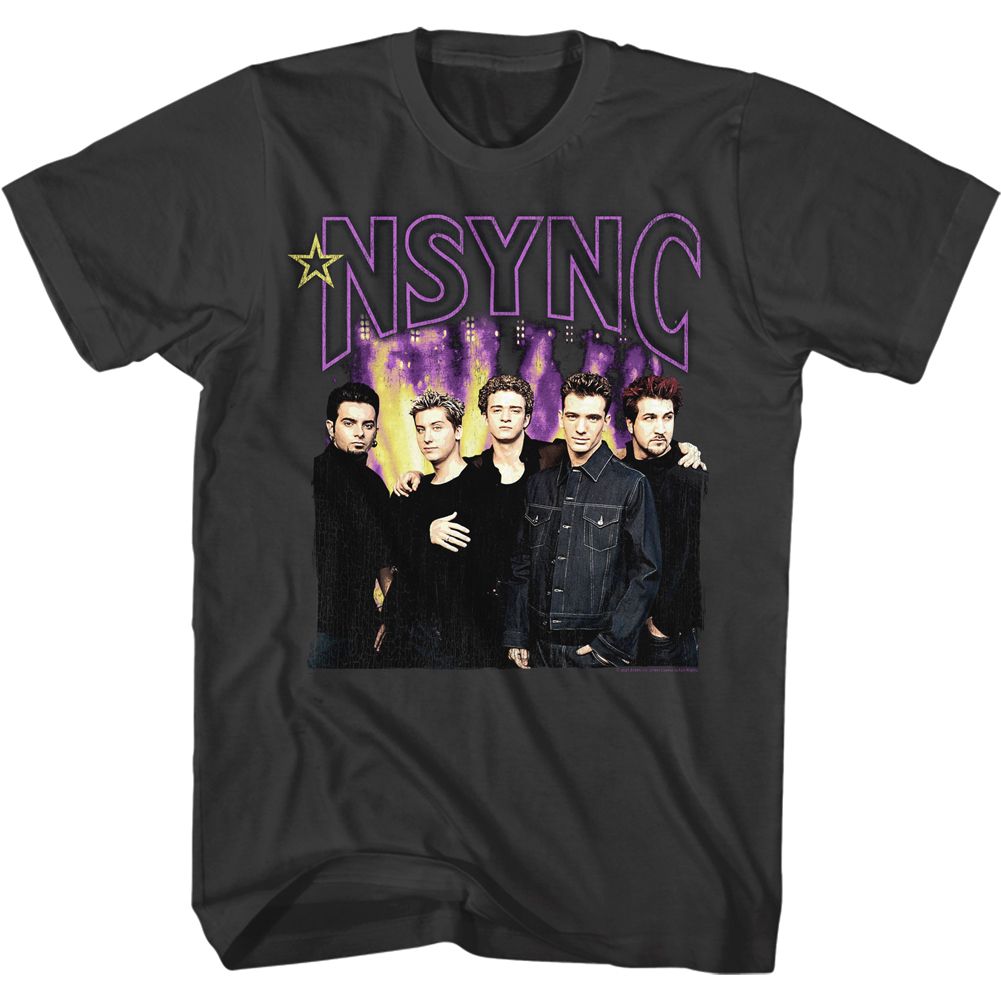NSYNC-THIS CONCERT IS FIRE-SMOKE ADULT S/S TSHIRT