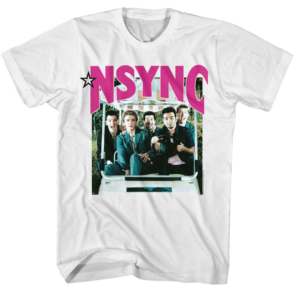 NSYNC-NSYNC 2000 LIVE IN CONCERT-WHITE ADULT S/S TSHIRT