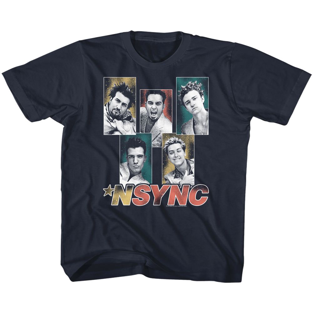 NSYNC-NSYNC SPARKLY BOXES-NAVY TODDLER S/S TSHIRT