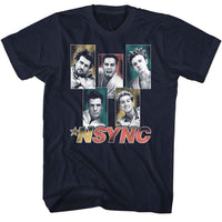 Thumbnail for NSYNC-NSYNC SPARKLY BOXES-NAVY ADULT S/S TSHIRT