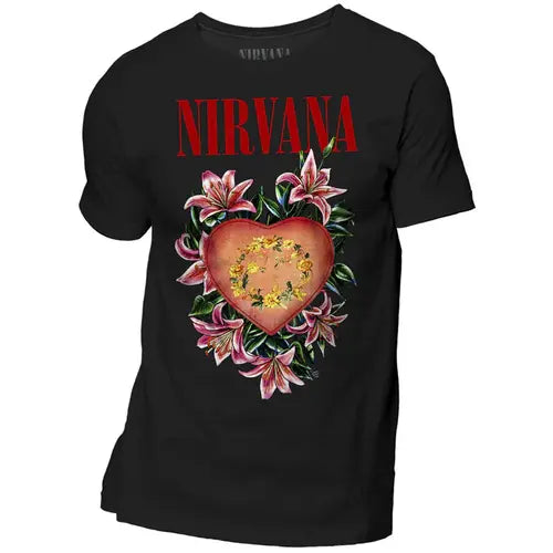 Nirvana Flower Heart Logo Tee (ON SALE)