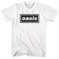 Thumbnail for OASIS-OASIS RECTANGULAR LOGO-WHITE ADULT S/S TSHIRT