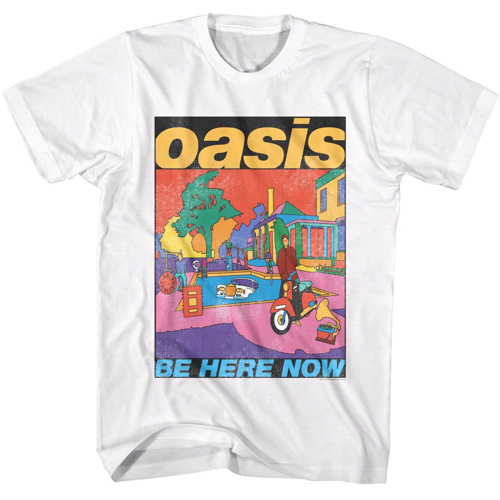 OASIS-OASIS BE HERE NOW-WHITE ADULT S/S TSHIRT
