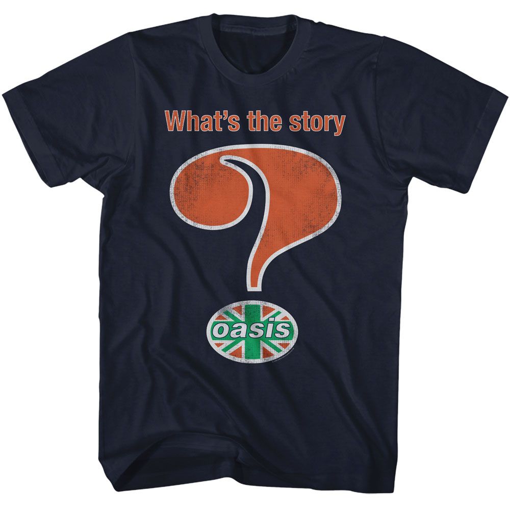 OASIS-OASIS WHATS THE STORY-NAVY ADULT S/S TSHIRT