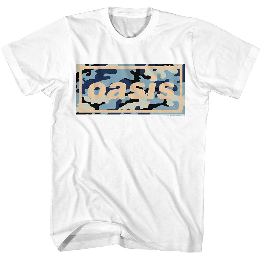 OASIS-OASIS CAMO LOGO-WHITE ADULT S/S TSHIRT