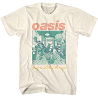 Thumbnail for OASIS-OASIS DEFINITELY MAYBE ALBUM MULTICOLORED-NATURAL ADULT S/S TSHIRT