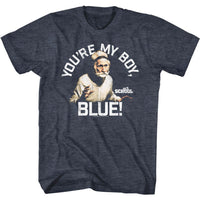 Thumbnail for OLD SCHOOL-MY BOY BLUE-NAVY HEATHER ADULT S/S TSHIRT