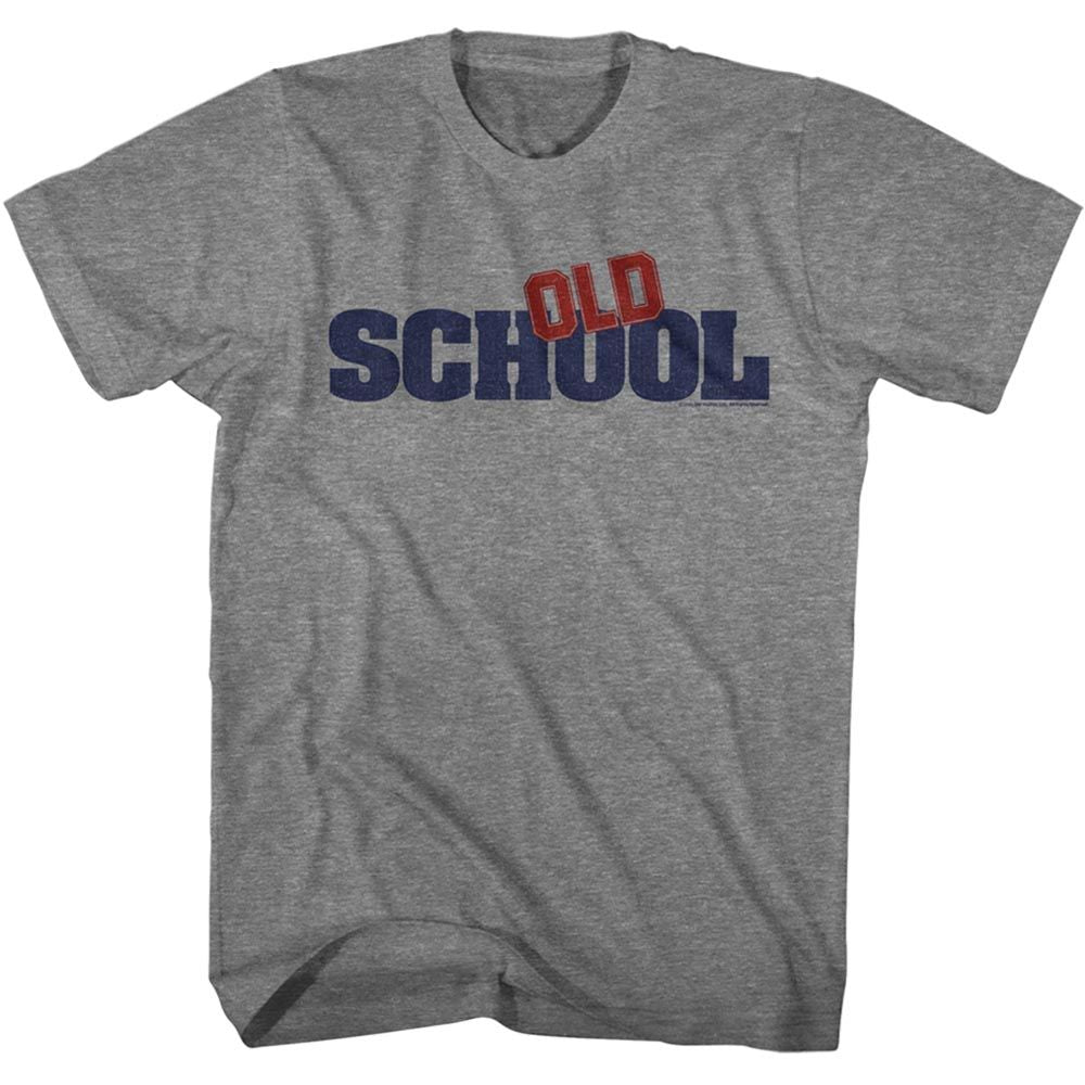 OLD SCHOOL-OLD SCHOOL LOGO-GRAPHITE HEATHER ADULT S/S TSHIRT