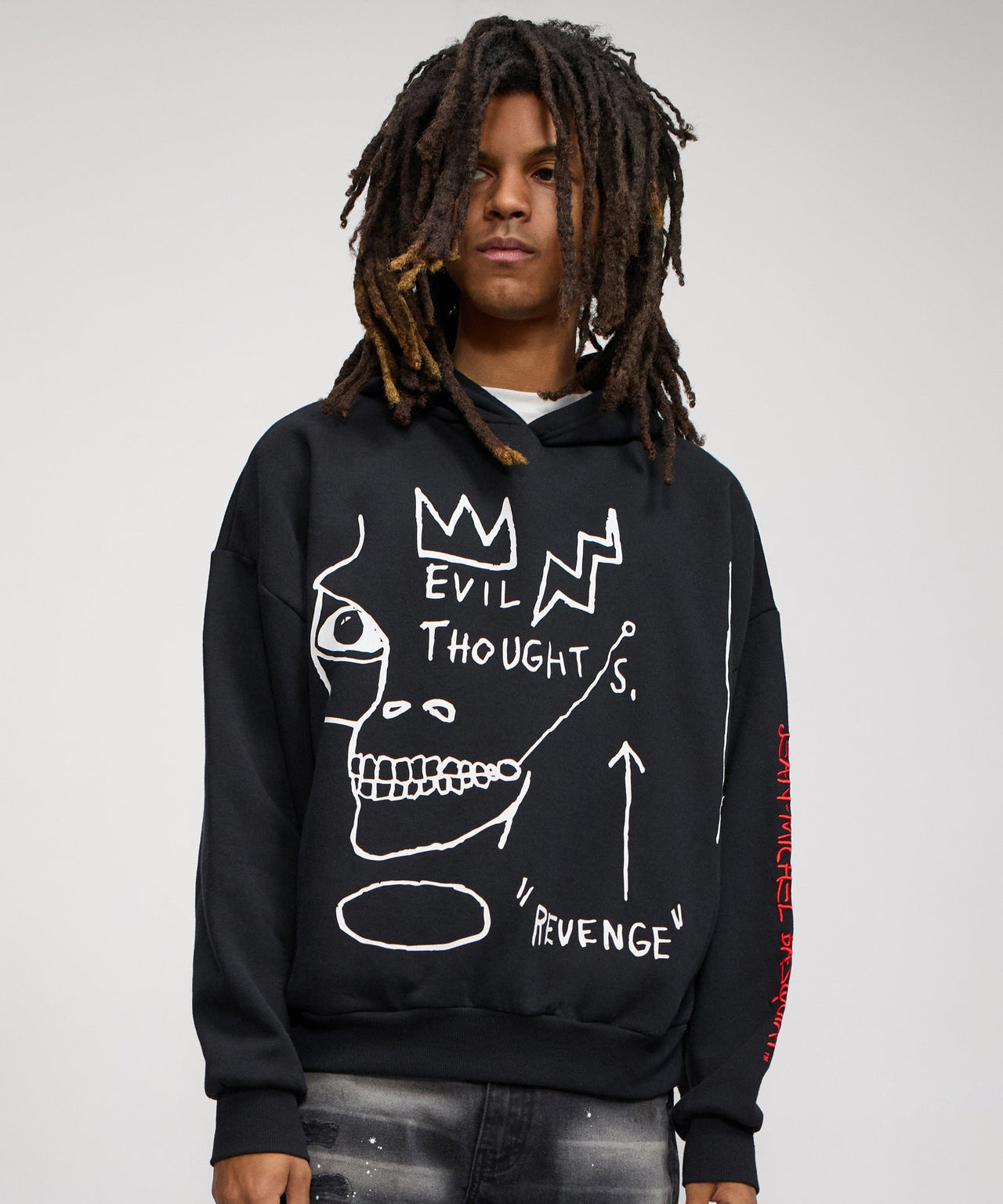 Basquiat Evil Thoughts Hoodie
