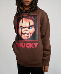 Thumbnail for Chucky Face Graphic Long Sleeve Hoodie