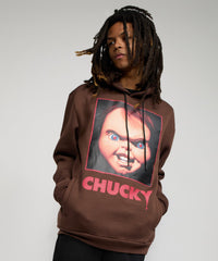 Thumbnail for Chucky Face Graphic Long Sleeve Hoodie