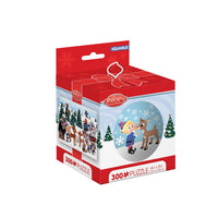 Thumbnail for Rudolph 300 Piece Jigsaw Puzzle in Tin Globe – 3 PC PPK