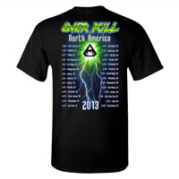 Thumbnail for Overkill Blue Batwing Skull Allover T-Shirt
